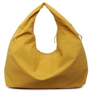2590 Solid Color Slouchy Tote Bag Large Capacity Shoulder Purse Versatile